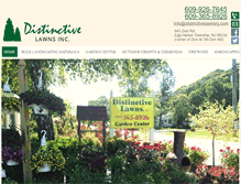 Tablet Screenshot of distinctivelawnsnj.com